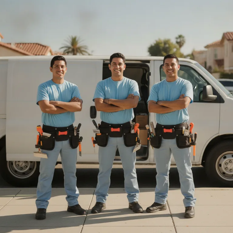 Ladrilhador equipe em Paulinia